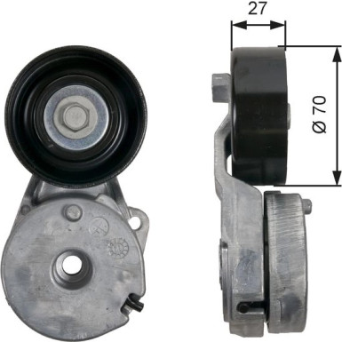 GATES Spannrolle T39162 GATES Spannrolle T39162