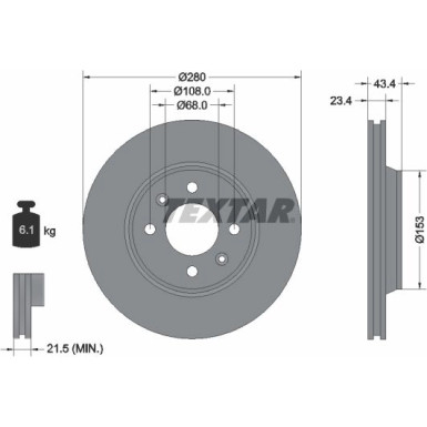 Bremsscheibe Saab S. 900/9000 92048400