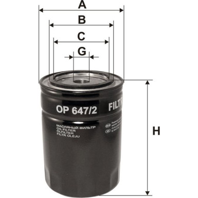FILTRON Ölfilter OP 647/2 FILTRON Ölfilter OP 647/2