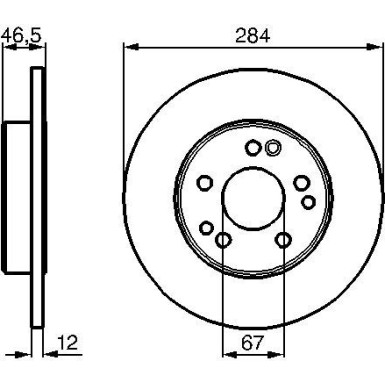 Bremsscheibe VA 0 986 478 187 Bremsscheibe VA 0 986 478 187