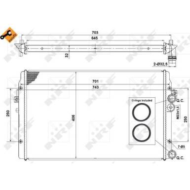 Kühler, Motorkühlung 58334