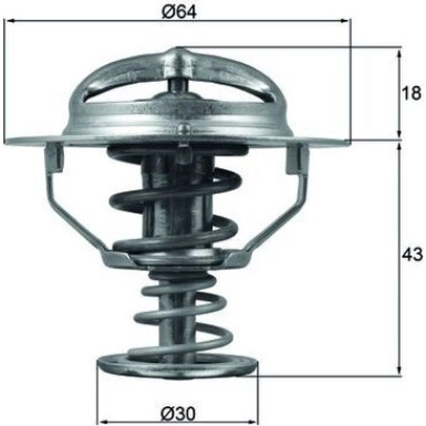 Thermostateinsatz mit Dichtung TX 114 82D