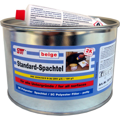 STC Standard Spachtel beige (2K Basis- und Füllspachtel) Dose 3 kg | 75743D STC Standard Spachtel beige (2K Basis- und Füllspachtel) Dose 3 kg | 75743D