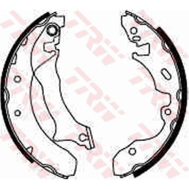 51 461 044 Bremsbacken FORD Mondeo 93 GS8536 51 461 044 Bremsbacken FORD Mondeo 93 GS8536