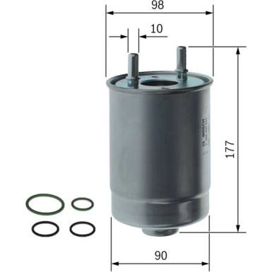 Kraftstofffilter RENAULT Scenic F 026 402 850