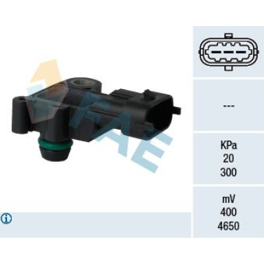 FAE Sensor, Saugrohrdruck 15129 FAE Sensor, Saugrohrdruck 15129