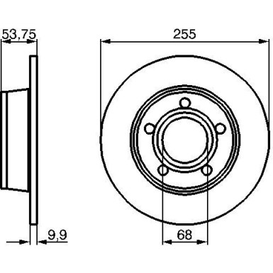 Bremsscheibe HA 0 986 478 704 Bremsscheibe HA 0 986 478 704