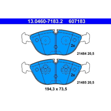 Bremsbelagsatz Db P. W202/W210/W211 97-08 13.0460-7183.2 Bremsbelagsatz Db P. W202/W210/W211 97-08 13.0460-7183.2