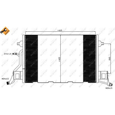 NRF Klimaanlagenkühler 35564 EASY FIT