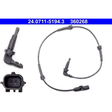 ATE ABS Sensor 24.0711-5194.3 ATE ABS Sensor 24.0711-5194.3