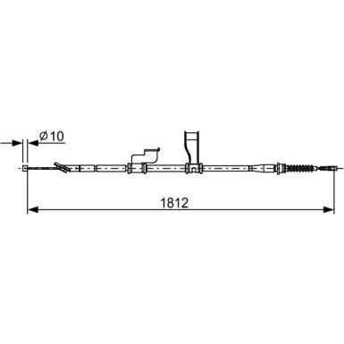 Handbremsseil li 1987482616 Handbremsseil li 1987482616