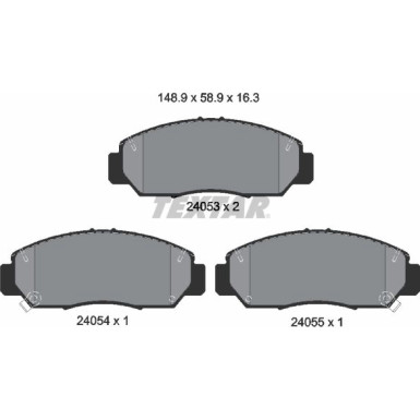 Bremsbelagsatz Honda P. Fr-V 05 2405301 Bremsbelagsatz Honda P. Fr-V 05 2405301