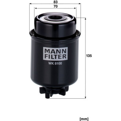 Mann & Hummel Kraftstofffilter LKW WK 8100