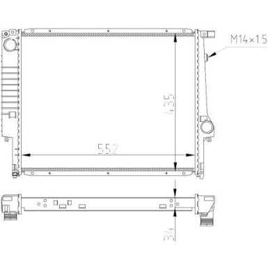 Kühler, Motorkühlung 509558A Kühler, Motorkühlung 509558A