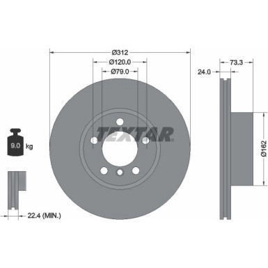 Bremsscheibe Bmw S. 1/2/3/4/X1 05 92261805 Bremsscheibe Bmw S. 1/2/3/4/X1 05 92261805