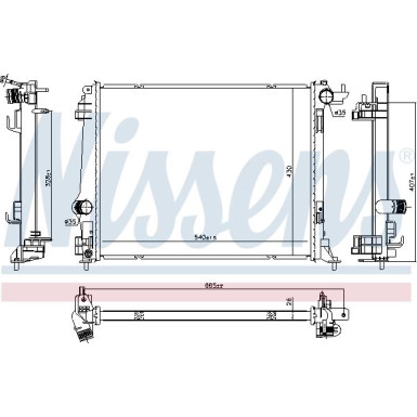 Wasserkühler PKW 606761 Wasserkühler PKW 606761