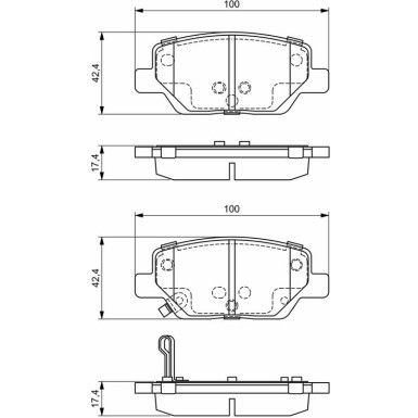 Bremsbelag 0 986 495 393 Bremsbelag 0 986 495 393