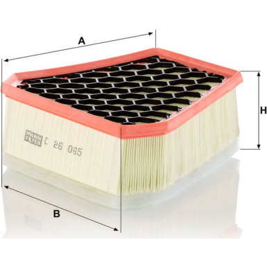 Mann & Hummel Luftfilter PKW FIAT Ducato 06 C 26 065