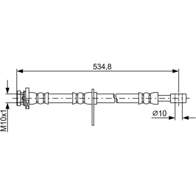 Bremsschlauch SUZUKI 1987481850
