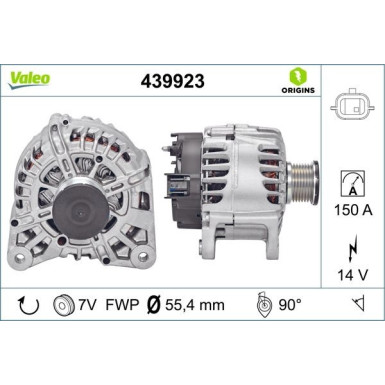 VALEO Generator 439923 Valeo Origins New OE TECHNOLOGIE