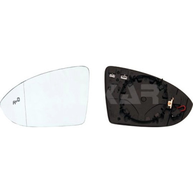 SPIEGELGLAS L EL HZB ASPH SPURH 4-PIN VW GOLF VII 8,12-/TOURAN 5,15 6451138 SPIEGELGLAS L EL HZB ASPH SPURH 4-PIN VW GOLF VII 8,12-/TOURAN 5,15 6451138