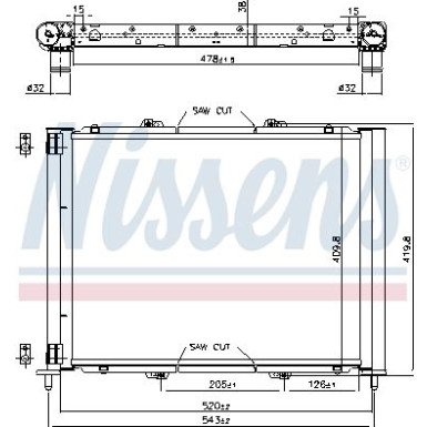 Wasserkühler PKW 637626 Wasserkühler PKW 637626