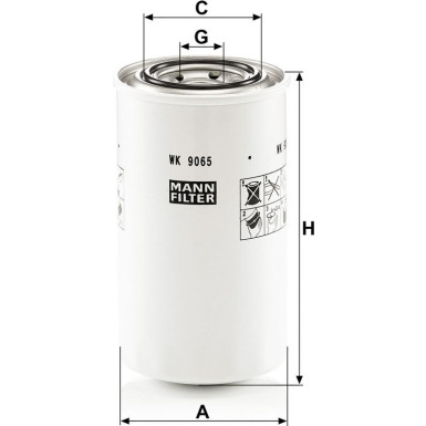 Mann & Hummel Industriefilter WK 9065 Mann & Hummel Industriefilter WK 9065