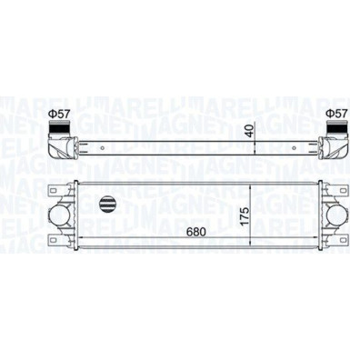 MAGNETI MARELLI Ladeluftkühler 351319204780 MAGNETI MARELLI Ladeluftkühler 351319204780