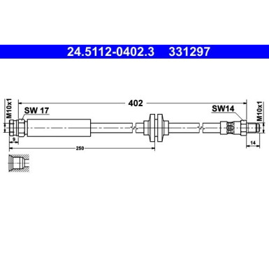 Bremsschlauch 24.5112-0402.3