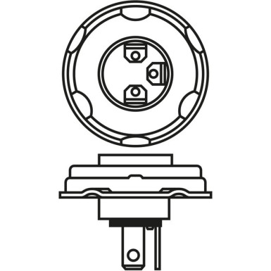 R2H 12V 45/40W PURE LIGHT HALOGEN BOSCH KFZ-GLUEHLAMPE Pure Light WS 1987302021