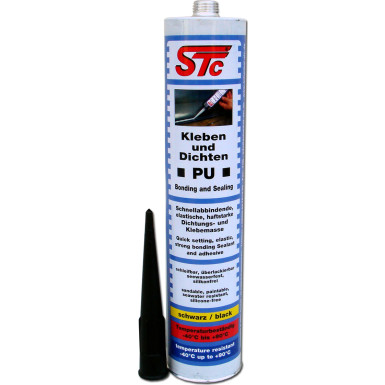 STC 1K - PU Kleben und Dichten schwarz 310ml | 7720 STC 1K - PU Kleben und Dichten schwarz 310ml | 7720