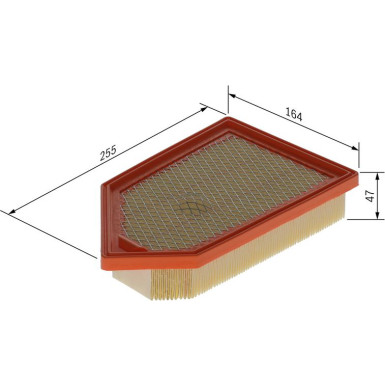 Luftfiltereinsatz F 026 400 724 Luftfiltereinsatz F 026 400 724
