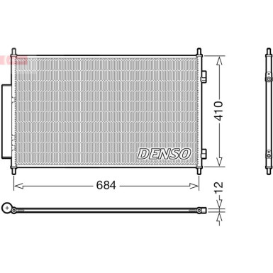 DENSO Kondensator, Klimaanlage DCN40027 DENSO Kondensator, Klimaanlage DCN40027