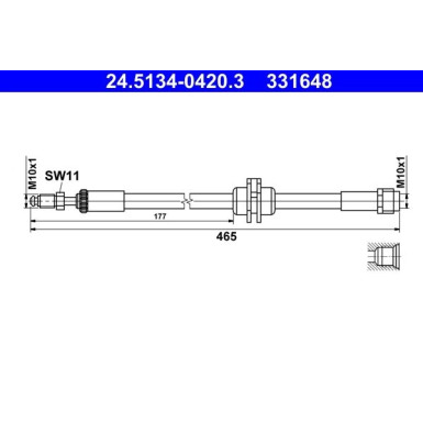 Bremsschlauch 24.5134-0420.3