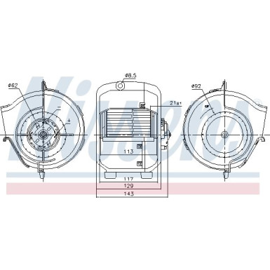Innenraumgebläse Audi 80/90 78 87768