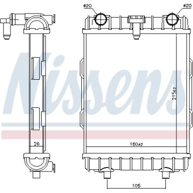 Wasserkühler PKW 606645 Wasserkühler PKW 606645