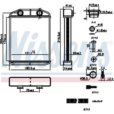 Heizkühler PKW 707196