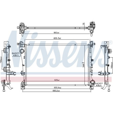 Wasserkühler PKW 606441 Wasserkühler PKW 606441