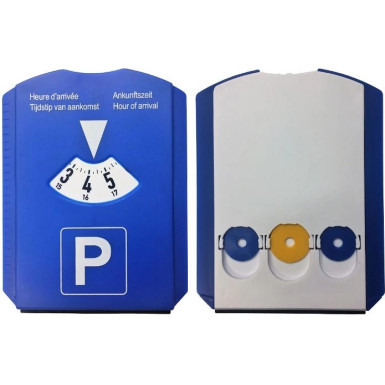 Parkscheibe PVC mit Geldfächer 40630