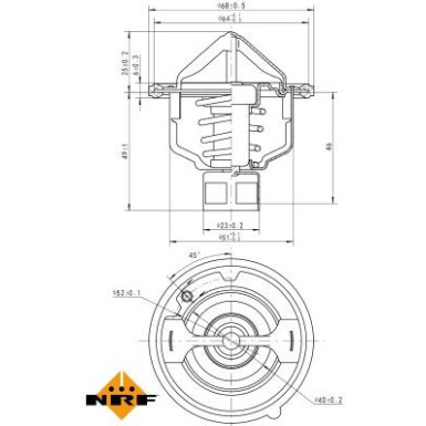 Thermostat, Kühlmittel 725142