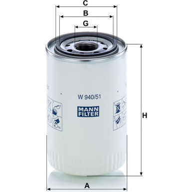 Filter, Arbeitsklempner W 940/51 Filter, Arbeitsklempner W 940/51