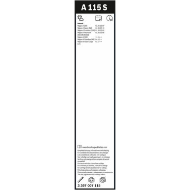 Bosch Scheibenwischer Aerotwin A115S 3397007115 Bosch Scheibenwischer Aerotwin A115S 3397007115