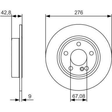 Bremsscheibe MERCEDES A,B-Klasse 0 986 479 A03 Bremsscheibe MERCEDES A,B-Klasse 0 986 479 A03