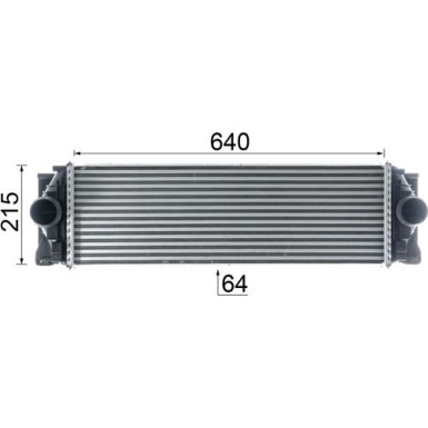 MAHLE Ladeluftkühler CI 368 000P MAHLE Ladeluftkühler CI 368 000P