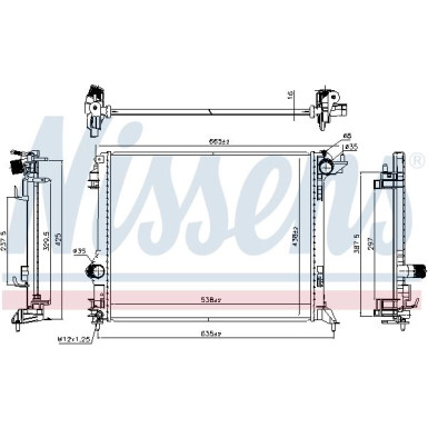 Wasserkühler PKW 606472 Wasserkühler PKW 606472