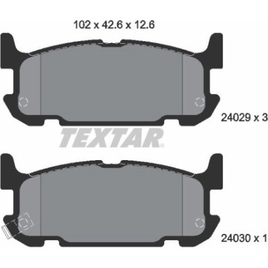 Bremsbelagsatz Mazda T. Mx-5 Ii 2402901