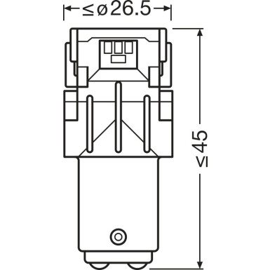 PR21/5W LEDriving SL Red 12V Blister 2 Stück OSRAM