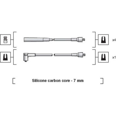 MAGNETI MARELLI Zündleitungssatz 941318111249