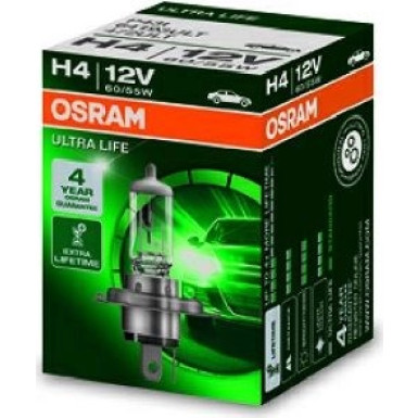 H4 OSRAM 12V 60/55W P43T UL H4 Ultra Life 64193ULT