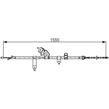 Handbremsseil li 1987482221 Handbremsseil li 1987482221